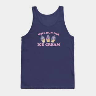 Will run for Ice Cream Tank Top